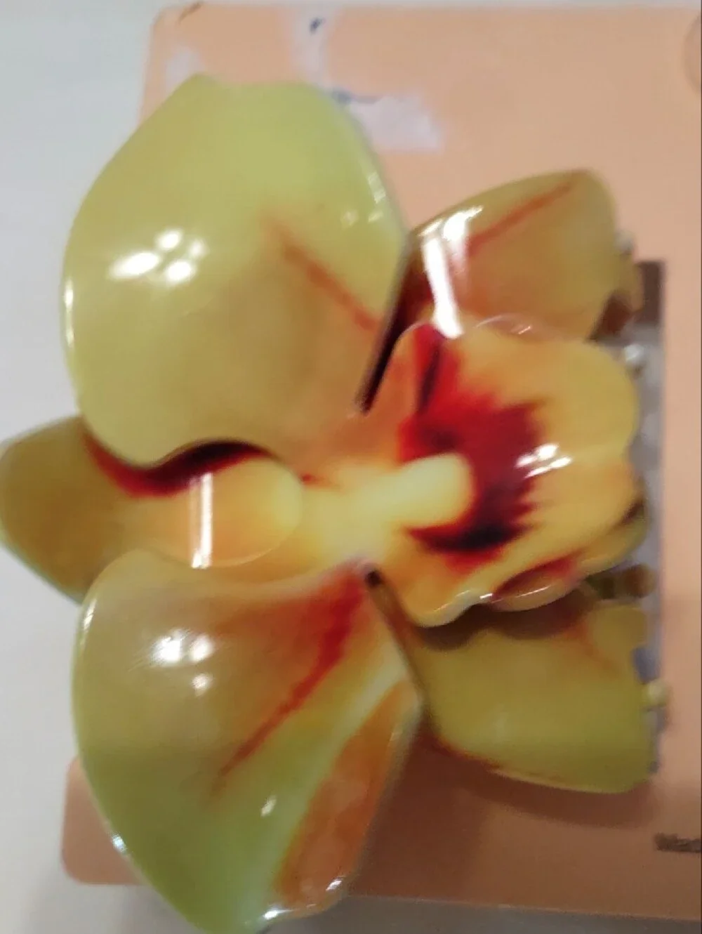 Piper K NWT Orchid Flower Hair Claw Clip Set 2 Pack Tropical Summer